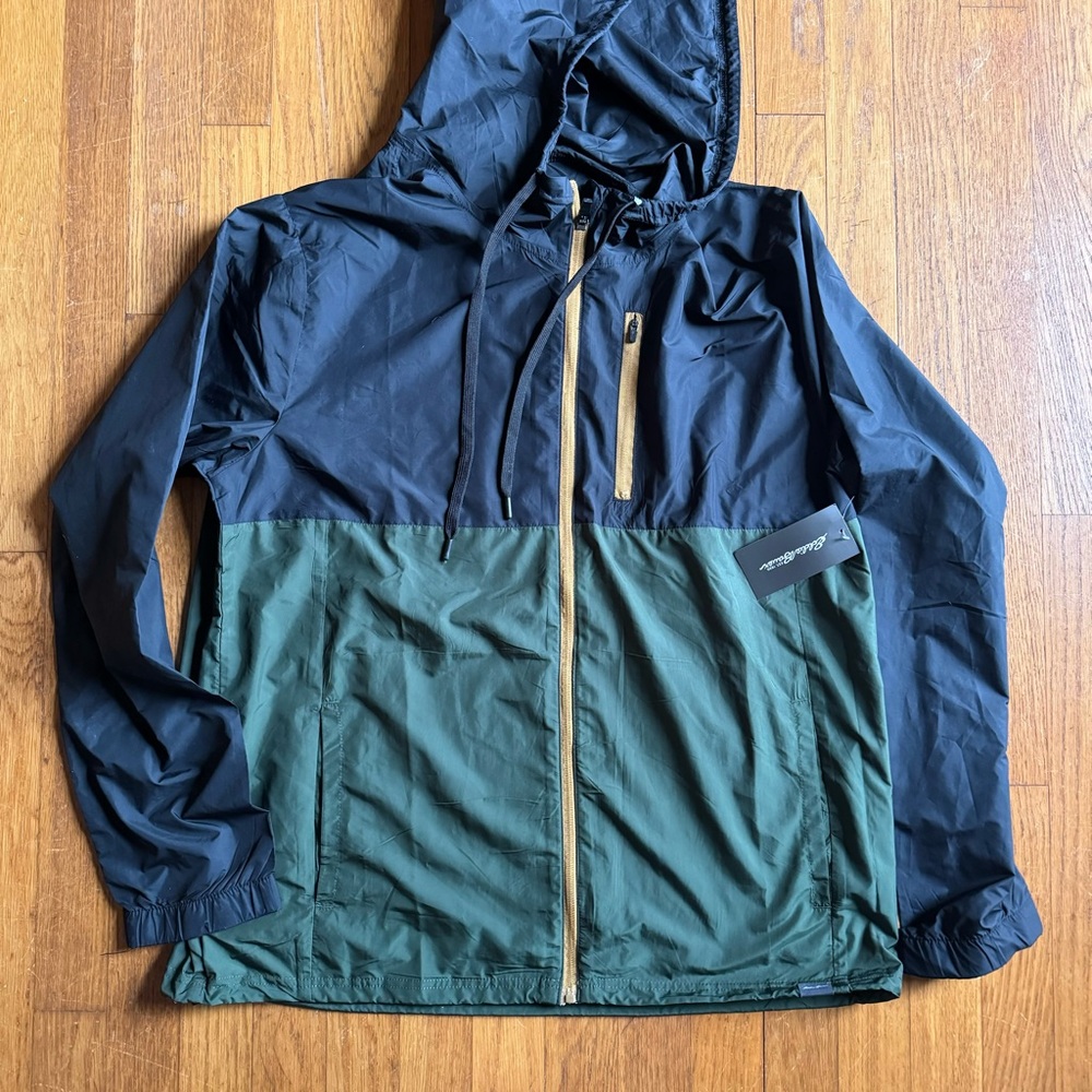 NWT Men's Two-Tone Hooded Jacket - Eddie Bauer windbreaker
